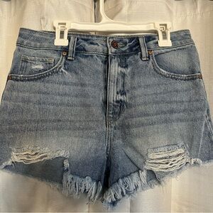 Denim Distressed Women Shorts